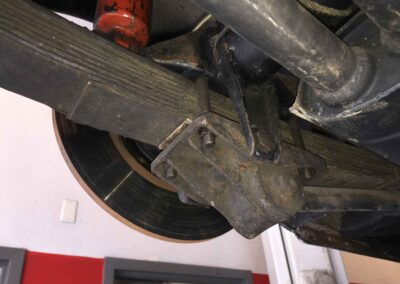 Ferrari 400 Super America Leaf Spring Before Dry Ice Blasting